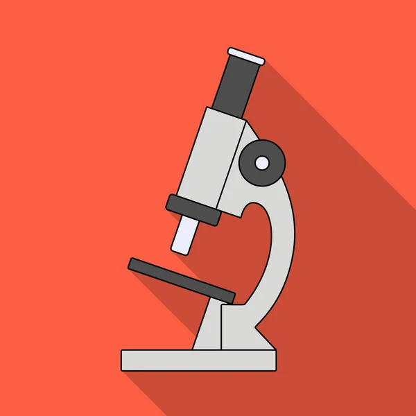 Microscope.Medicine icône unique en noir style vectoriel symbole illustration web . — Image vectorielle