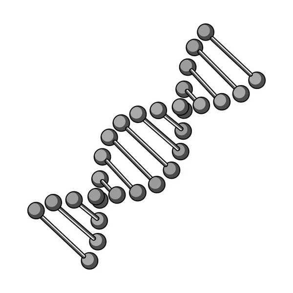 Dna 鎖。医学単一黒スタイル ベクトル シンボル ストック イラスト web のアイコン. — ストックベクタ