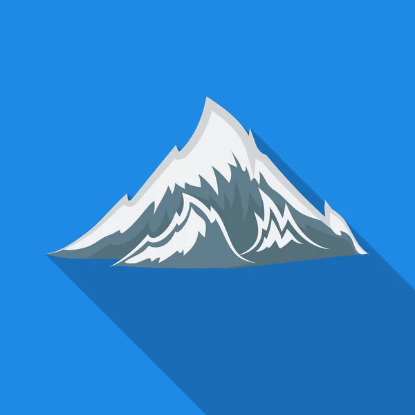 Alperna-ikonen i platt stil isolerad på vit bakgrund. Oktoberfest symbol lager vektorillustration. — Stock vektor