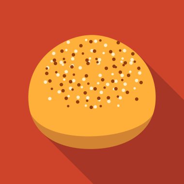 Ekmek simge vektör çizim için web ve hareket eden