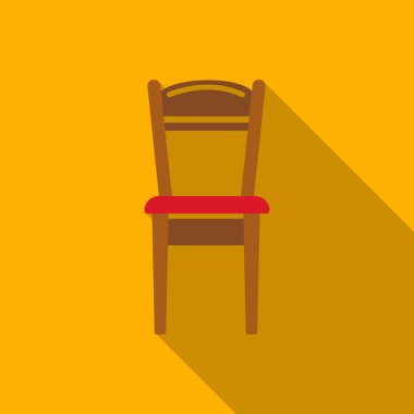 Sandalye simge vektör çizim için web ve hareket eden