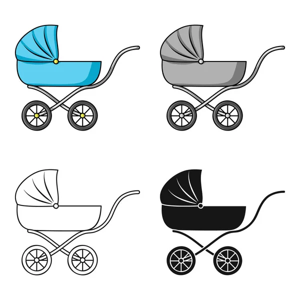 Icona del diagramma in stile cartone animato isolato su sfondo bianco. Bambino nato simbolo stock vettoriale illustrazione . — Vettoriale Stock