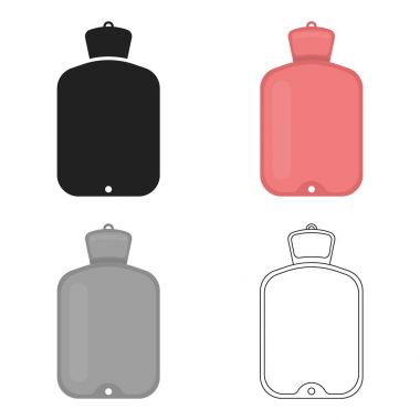 Daha sıcak simge karikatür. Büyük tıp, sağlık karikatür simgesinden tek tıp.