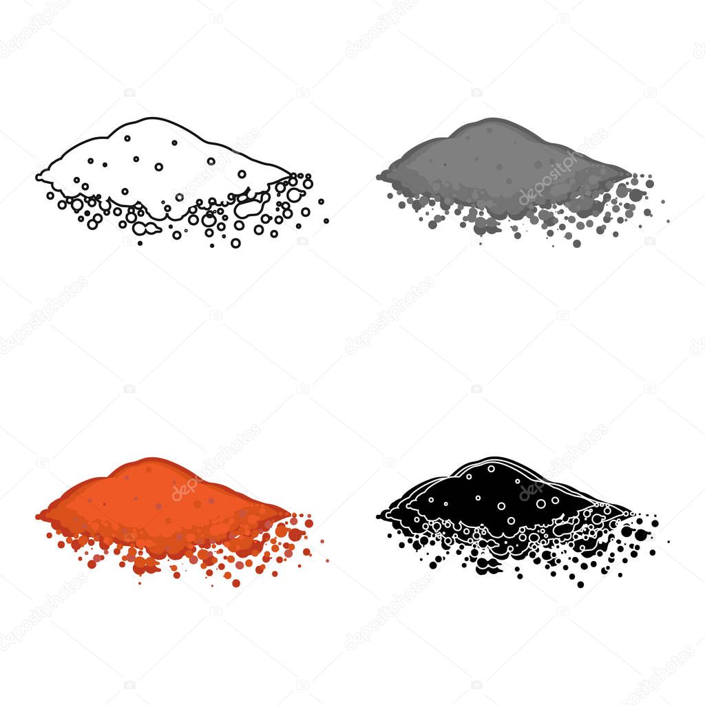 Paprika icon in cartoon style isolated on white background. Herb an spices symbol stock vector illustration.