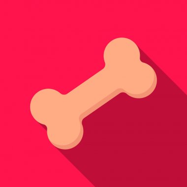 Kemik vektör simgesi web için düz stilde