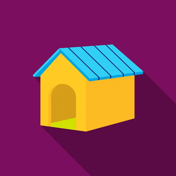 Icône vectorielle Doghouse dans un style plat pour le web — Image vectorielle