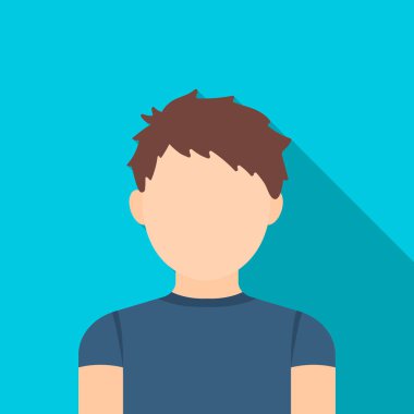 Çocuk simgesi düz. Tek avatar, büyük avatar düz simgesinden sevgiyle.