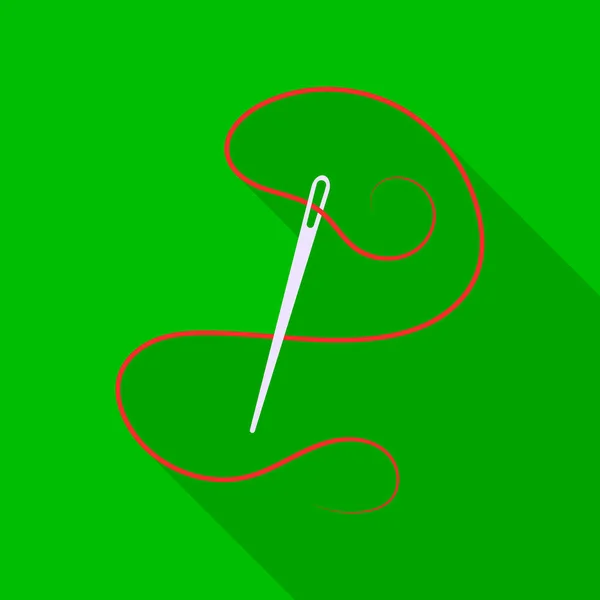Icono de aguja de ilustración vectorial para web y móvil — Vector de stock