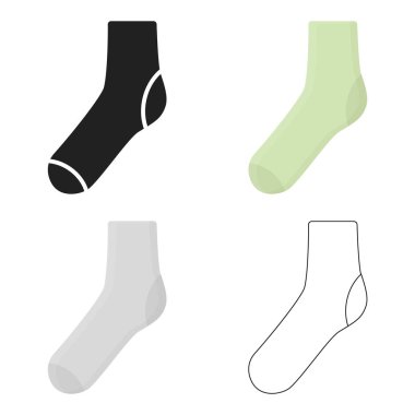 Vektör çizim için web ve mobil çorap simgesi