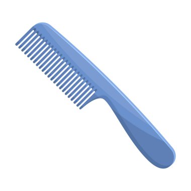 Saç için tarak. Karikatür tarzı vektör simge stok çizim web berber tek simge.