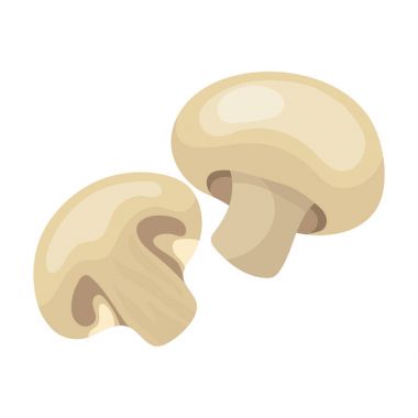 Karikatür tarzı vektör simge stok çizim web Champignon.Bbq tek simge.