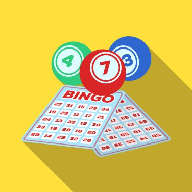 Lottery.Old yaş tek simge düz stil vektör simge stok çizim web içinde.