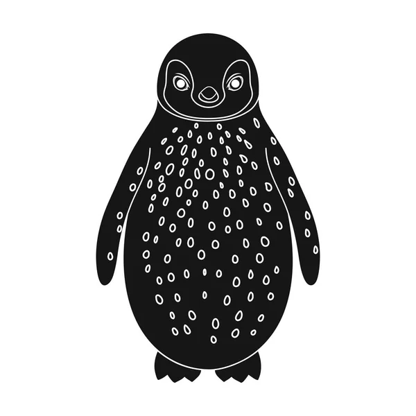 Pingouin.Animals icône unique en noir style vectoriel symbole illustration stock web . — Image vectorielle
