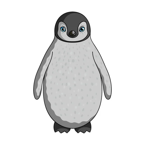 만화 스타일 벡터 기호 재고 일러스트 웹에서 Penguin.Animals 단일 아이콘. — 스톡 벡터