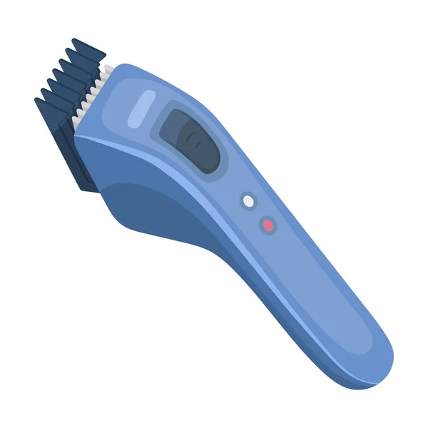 Elektriska hår clipper. Barbershop enda ikon i tecknad stil vektor symbol stock illustration web. — Stock vektor