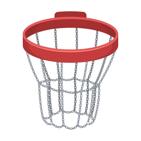 Basketkorg. Basket enda ikon i tecknad stil vektor symbol stock illustration web. — Stock vektor