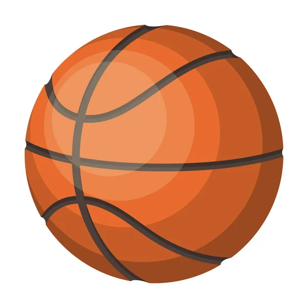 Baloncesto único icono de baloncesto en el estilo de dibujos animados vector símbolo stock illustration web . — Vector de stock