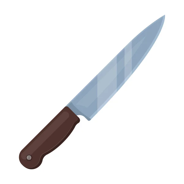 Kitchen knife.BBQ single icon in cartoon style vector symbol stock illustration web. — Stock Vector