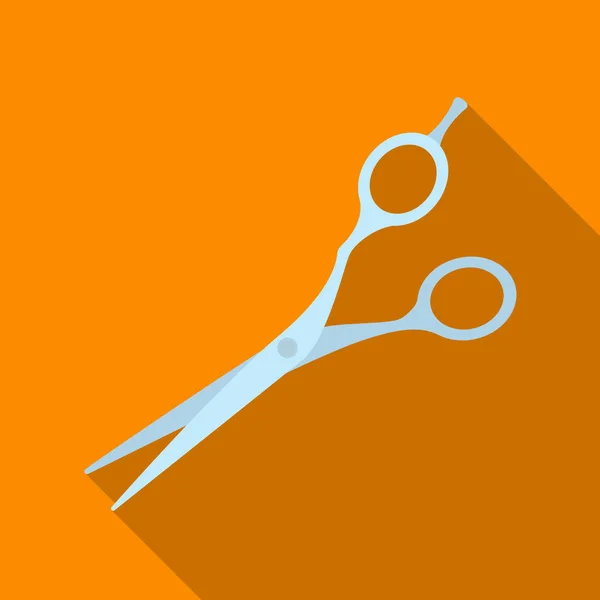 Scissors.Barbershop één pictogram in vlakke stijl vector symbool stock illustratie web. — Stockvector