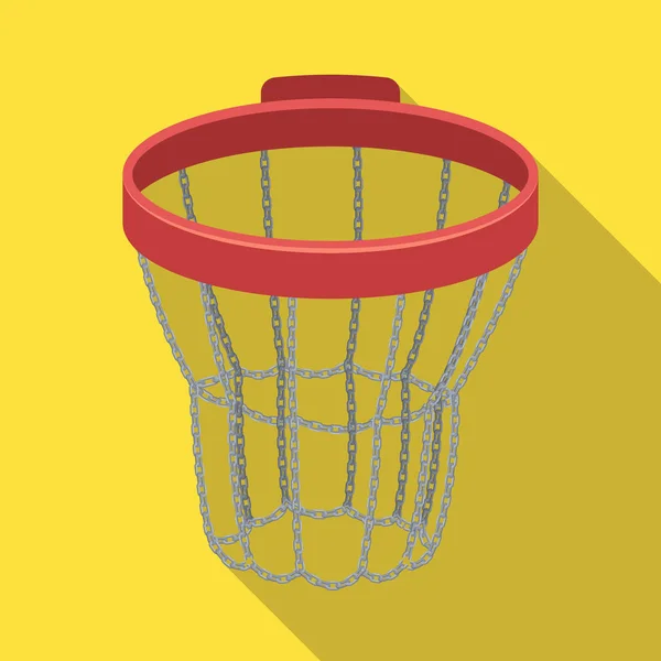 Basketkorg. Basket enda ikon i platt stil vektor symbol stock illustration web. — Stock vektor