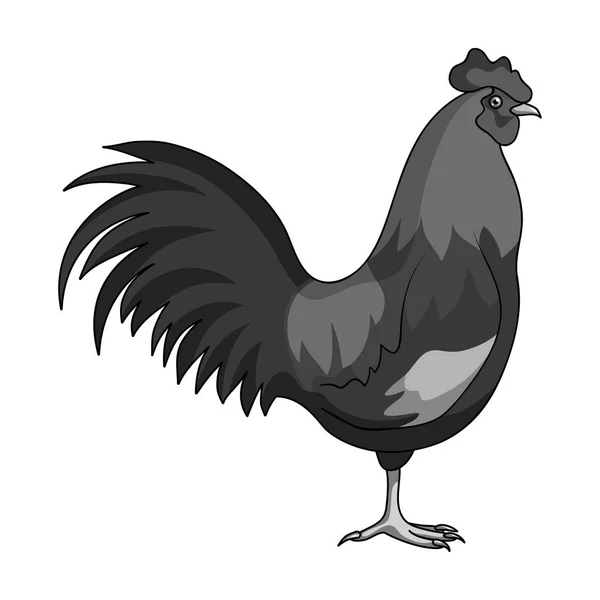 Página de inicio cock.Animals único icono en el estilo monocromo vector símbolo stock ilustración web . — Archivo Imágenes Vectoriales