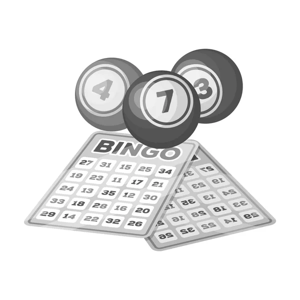Lottery.Old leeftijd één pictogram in zwart-wit stijl vector symbool stock illustratie web. — Stockvector