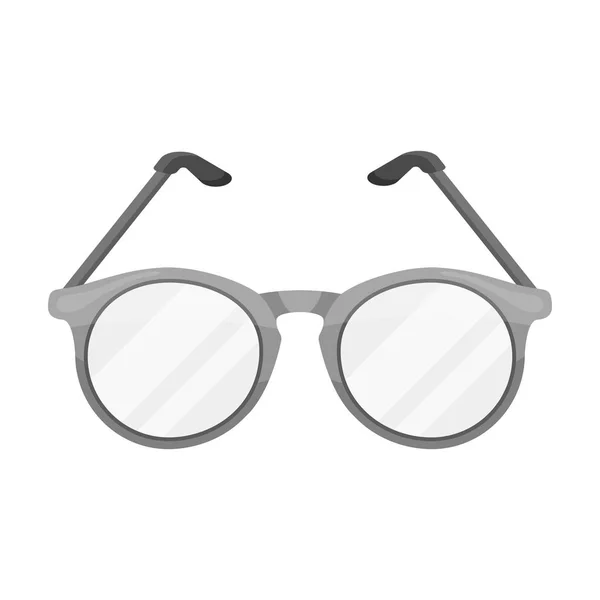 Glasses for sight.Old age single icon in monochrome style vector symbol stock illustration web. — Stock Vector