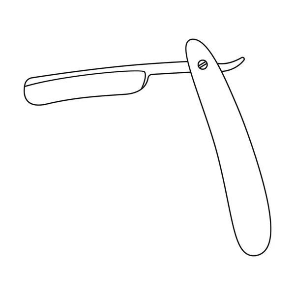 Gefährliche Rasiermesser für shaving.barbershop einzigen Symbol in Umriss Stil Vektor Symbol Stock Illustration Web. — Stockvektor