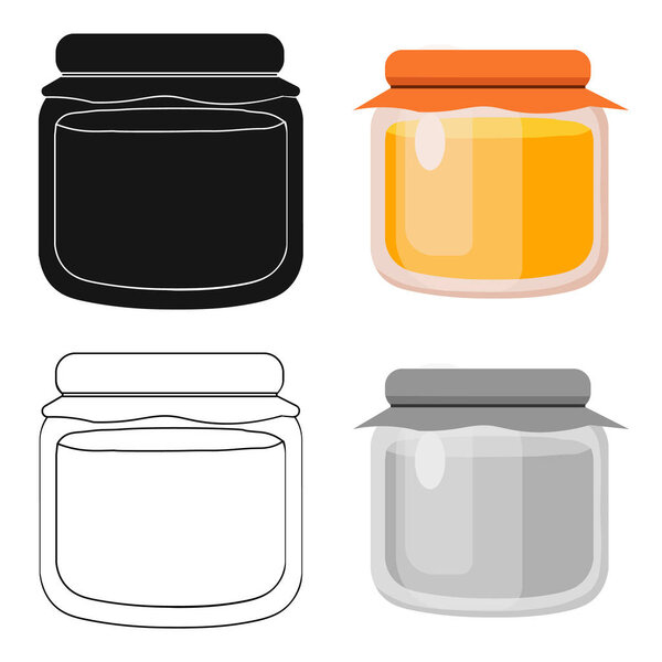 Honey icon of vector illustration for web and mobile