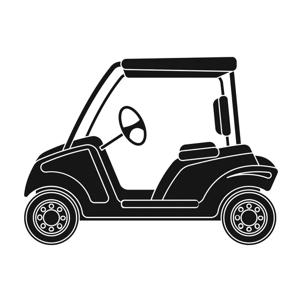 Auto für golf.golf club einzelnes Symbol im schwarzen Stil Vektor Symbol Stock Illustration Web. — Stockvektor