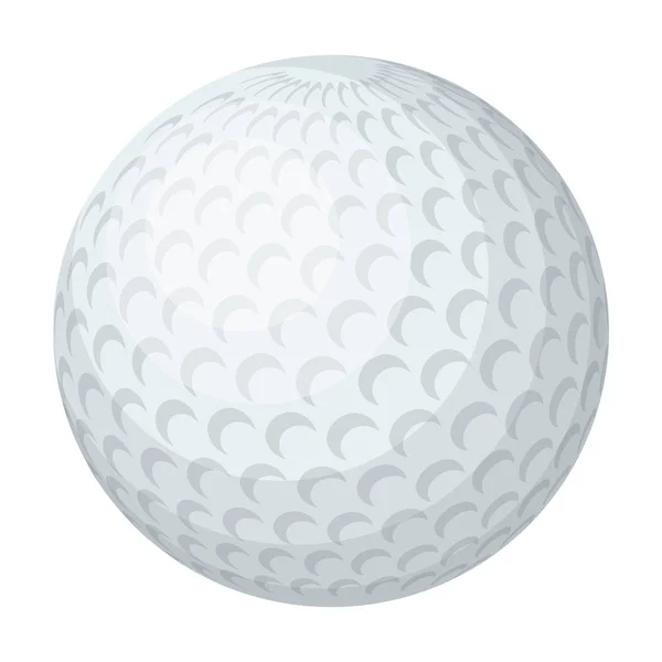 Μπάλα του γκολφ. Λέσχη γκολφ μόνο εικονίδιο στο καρτούν στυλ διάνυσμα σύμβολο απόθεμα ενδεικτικά web. — Διανυσματικό Αρχείο