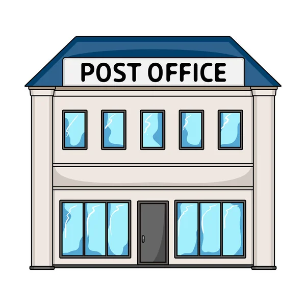 Post office.mail und postman single icon im cartoon stil vektor symbol stock illustration web. — Stockvektor