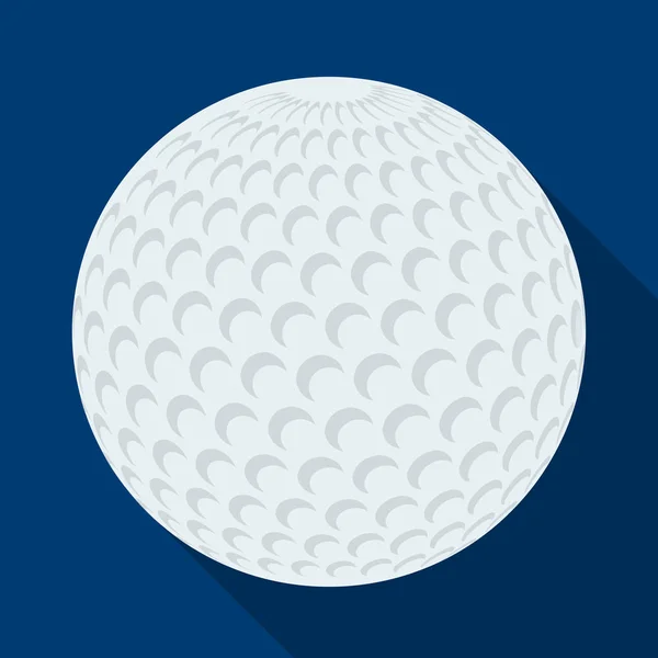 Golf ball.golf club einzelnes Symbol im flachen Stil Vektor Symbol Stock Illustration Web. — Stockvektor