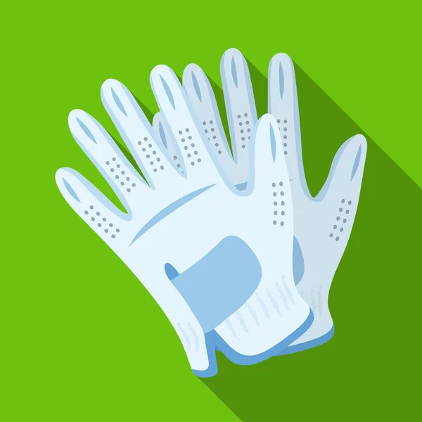 Golf guantes. club de golf único icono en el estilo plano vector símbolo stock ilustración web . — Vector de stock