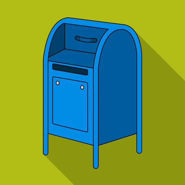 Mailbox.Mail и почтальон одиночной иконки в плоском стиле векторные символы фондового иллюстрации веб . — стоковый вектор