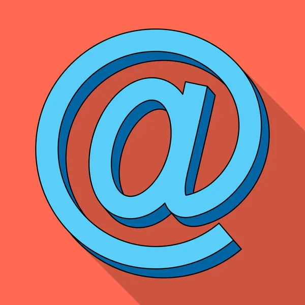 E-Mail symbol.mail und Postbote einziges Symbol im flachen Stil Vektor Symbol Stock Illustration Web. — Stockvektor
