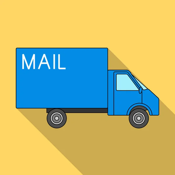 Mail machine.Mail y cartero único icono en el estilo plano vector símbolo stock ilustración web . — Vector de stock
