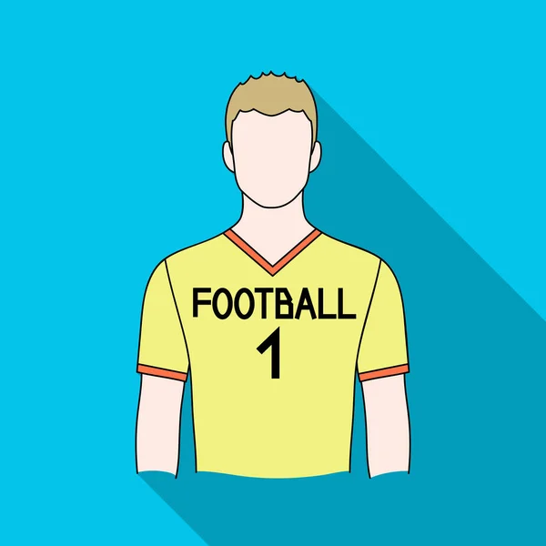 Footballer.Professions één pictogram in vlakke stijl vector symbool stock illustratie web. — Stockvector