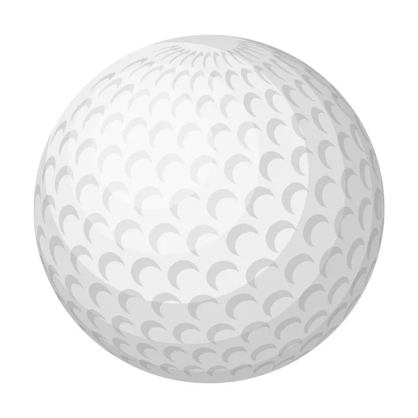 Golfbal. Golfclub één pictogram in zwart-wit stijl vector symbool stock illustratie web. — Stockvector