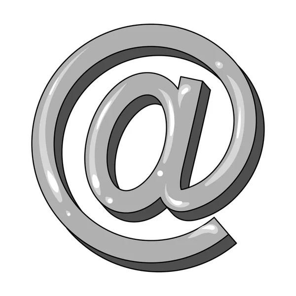 E-Mail symbol.mail und Postbote einziges Symbol im monochromen Stil Vektor Symbol Stock Illustration Web. — Stockvektor