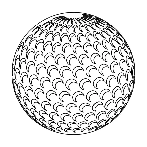 บอลกอล์ฟ.กอล์ฟคลับไอคอนเดี่ยวในสไตล์บรรทัดสัญลักษณ์เวกเตอร์ภาพสต็อกเว็บ . — ภาพเวกเตอร์สต็อก