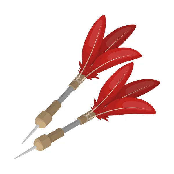 Darts für den Wind gun.african Safari einzigen Symbol im Cartoon-Stil Vektor Symbol Stock Illustration Web. — Stockvektor