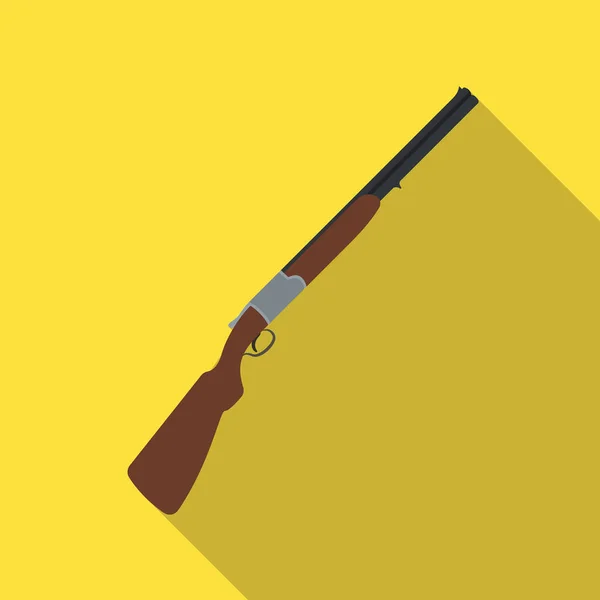 Hunting rifle.African safari single icon in flat style vector symbol stock illustration web. — Stock Vector