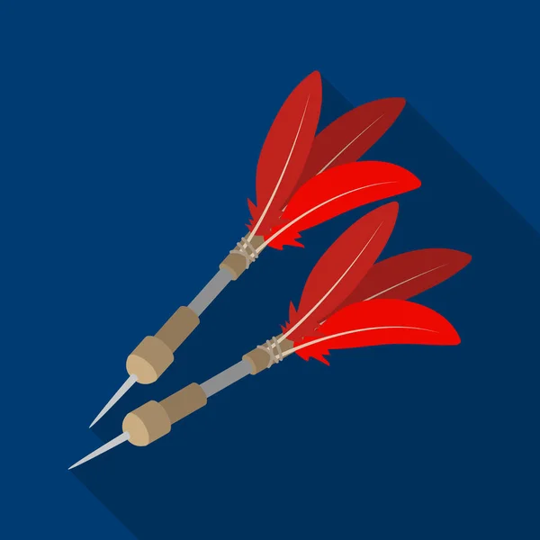 Darts für den Wind gun.african Safari einzigen Symbol im flachen Stil Vektor Symbol Stock Illustration Web. — Stockvektor