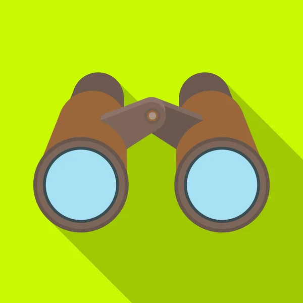 Binoculars for observation.African safari single icon in flat style vector symbol stock illustration web. — Stock Vector