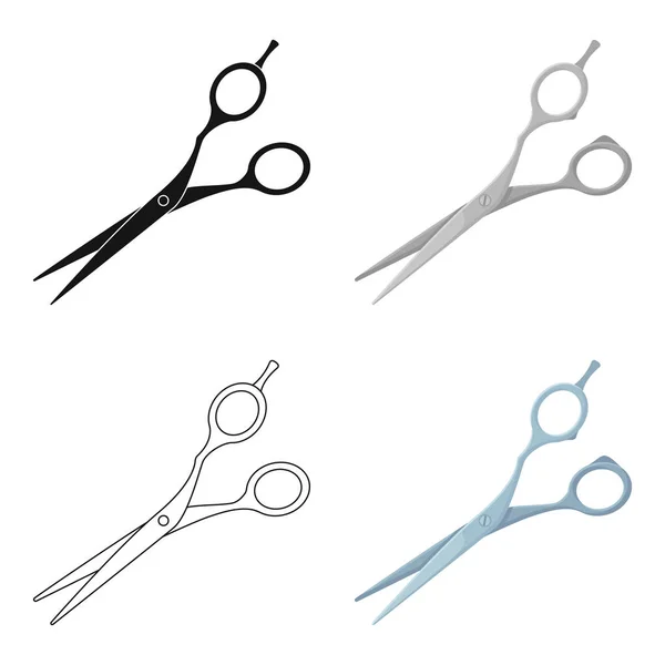 Clippers.Barbershop único ícone em desenho animado estilo vetor símbolo estoque ilustração web . — Vetor de Stock