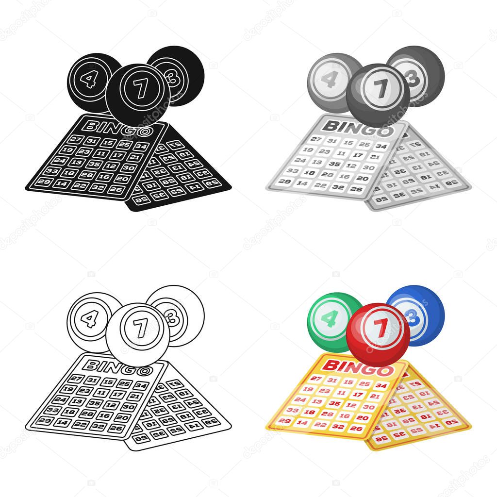 Lottery.Old age single icon in cartoon style vector symbol stock illustration .