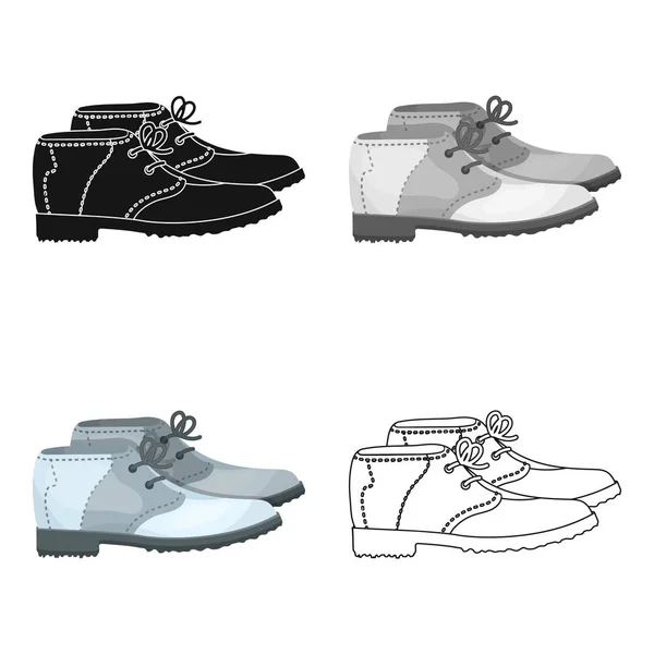 Chaussures de golfeur.Club de golf icône unique dans le style de dessin animé vectoriel symbole illustration web . — Image vectorielle