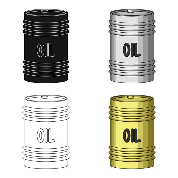 Barrel oil.oil einzelnes Symbol im Cartoon-Stil Vektor Symbol Stock Illustration Web. — Stockvektor