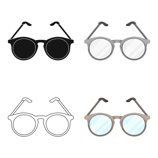 Gafas para sight.Old icono único edad en el estilo de dibujos animados vector símbolo stock ilustración web . — Vector de stock